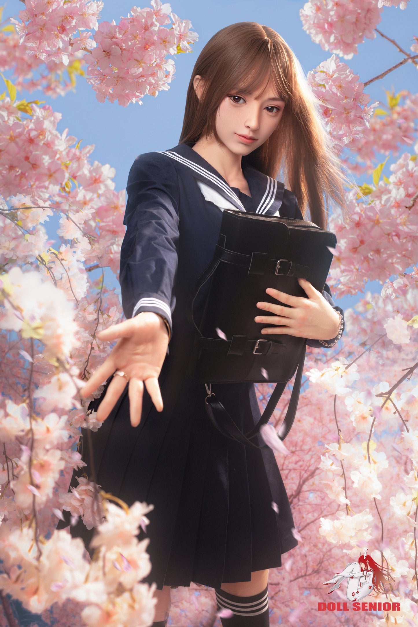 Doll Senior【Mengshu】 163cm/5ft 4 in E Cup Silicone  Implanted Hair Customizable Sex Doll