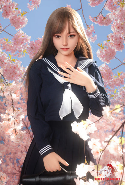 Doll Senior【Mengshu】 163cm/5ft 4 in E Cup Silicone  Implanted Hair Customizable Sex Doll
