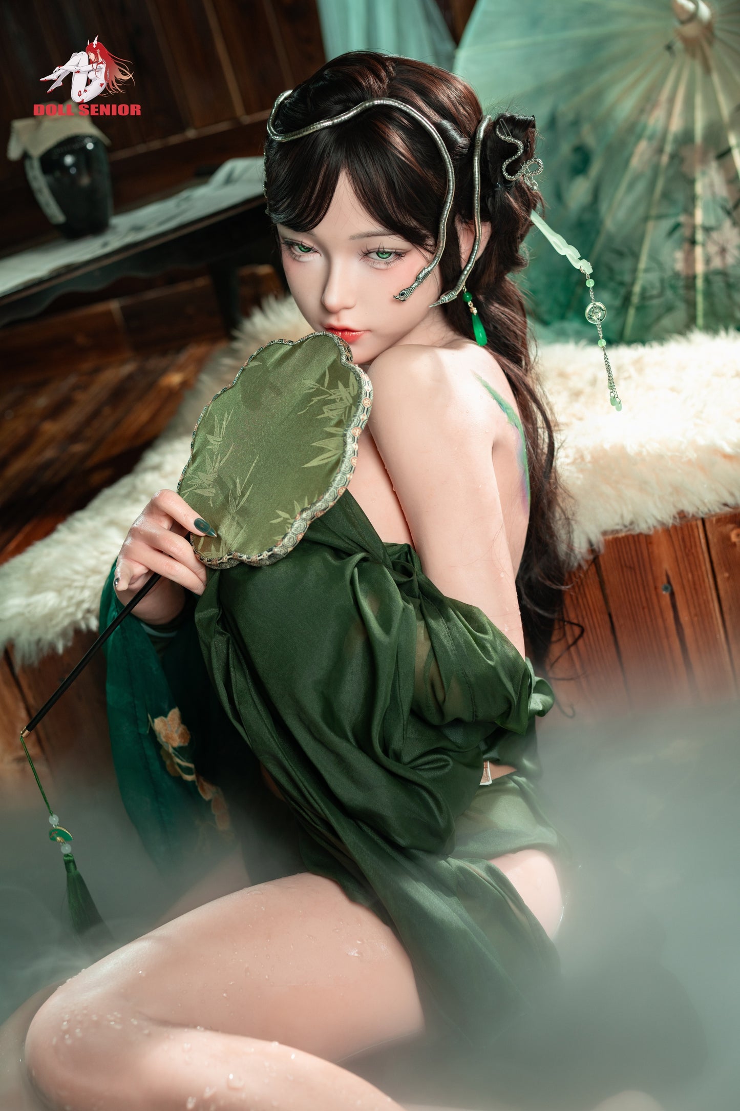 Doll Senior【Aoi】Green snake 165cm/5ft 5 in F Cup Silicone Real Skin Texture Version Customizable Sex Doll Aoi 02