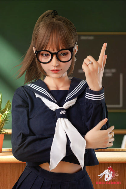 Doll Senior【Mengshu】 163cm/5ft 4 in E Cup Silicone  Implanted Hair Customizable Sex Doll