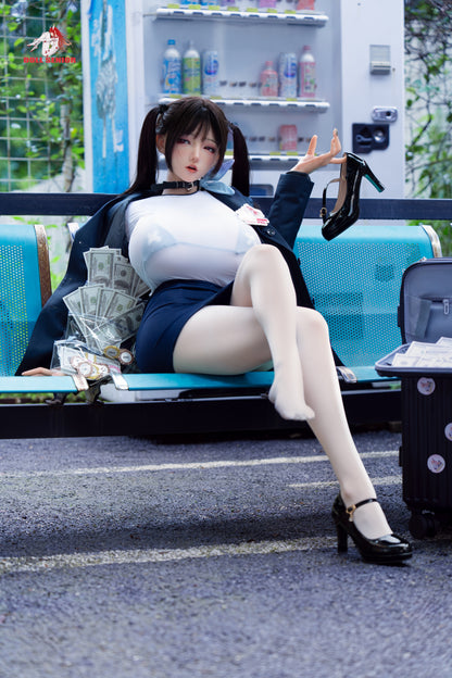 Doll Senior【Kita】 158cm/5ft 2 in K Cup Silicone  Implanted Hair Customizable Sex Doll BBW Real Skin Texture Version