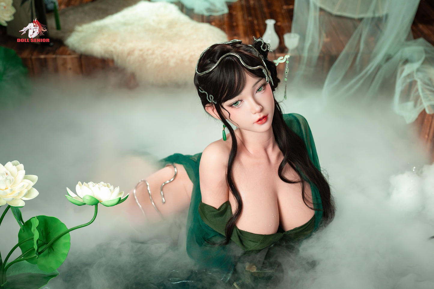 Doll Senior【Aoi】Green snake 165cm/5ft 5 in F Cup Silicone Real Skin Texture Version Customizable Sex Doll Aoi 02